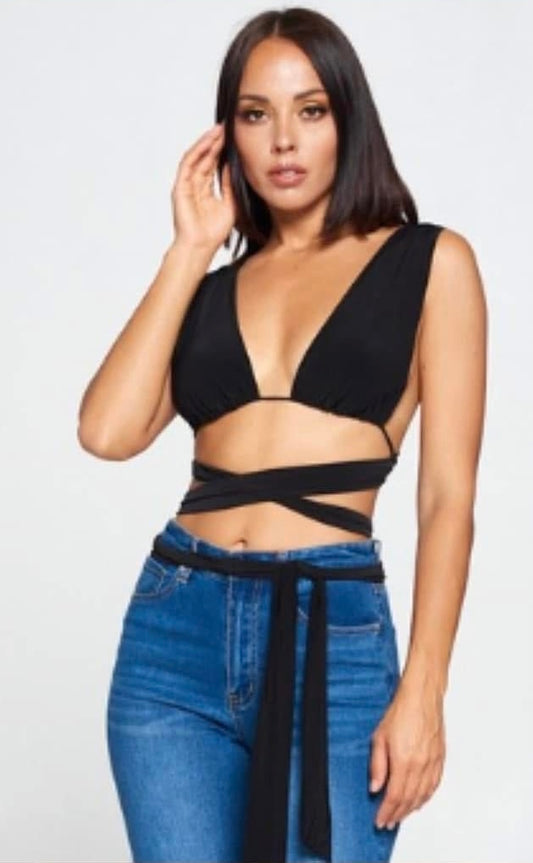 Black Tie Around Shirt